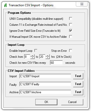 Adept Sage 50 Transaction CSV Import Online