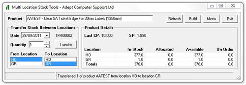 Adept Sage 50 Multi Location Stock Tools Online