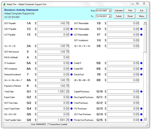 Adept Tax Online