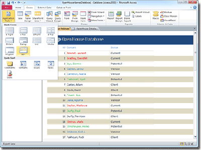 Hosted Microsoft Access 2010